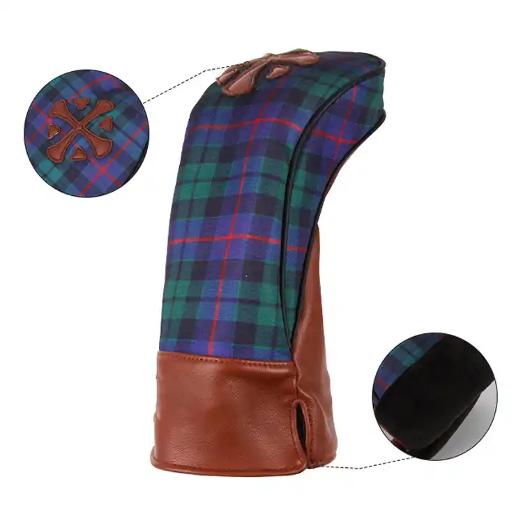 Custom Tartan Golf Headcovers