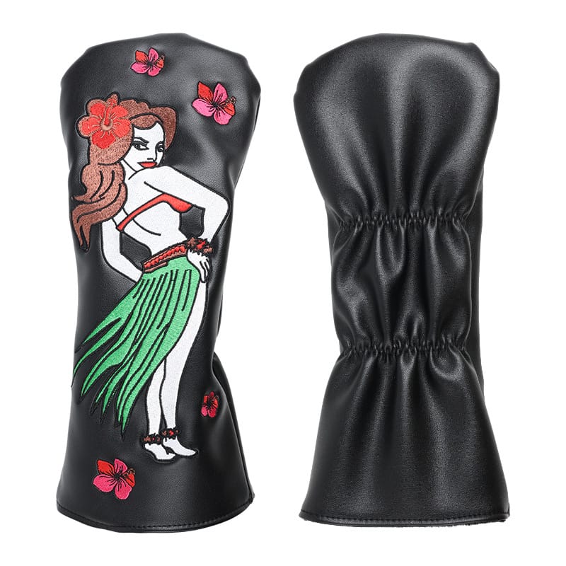 Custom Logo Hula Girl Golf Fairway Wood Headcovers